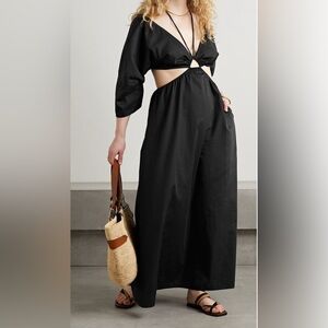 Mara Hoffman  Shaina cutout cotton-poplin halter neck maxi dress NWT Size 2X